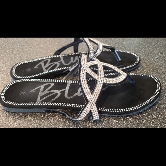 Bedazzled Rhinestone Sandals - Picture 4 of 4